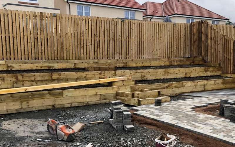 Garden steps construction