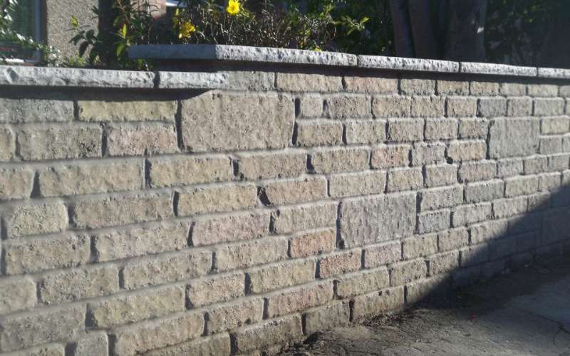 garden wall final touches and sealing