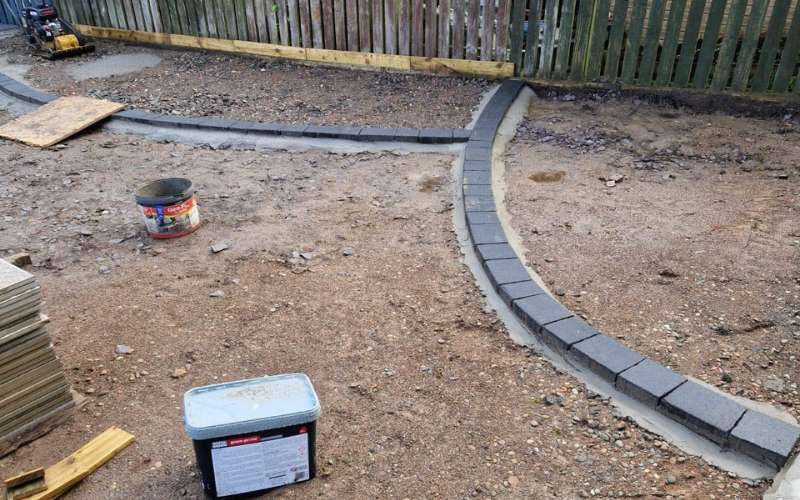 patio edging installation west lothian