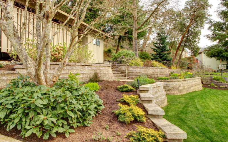 retaining garden wall