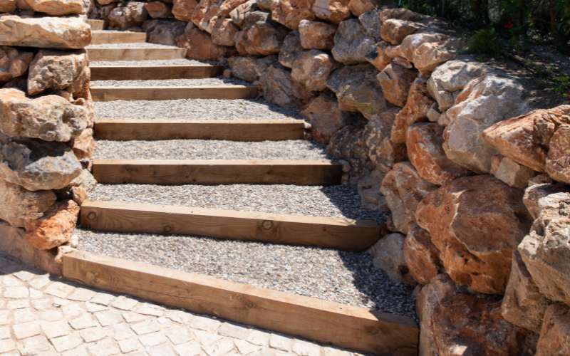 gravel garden steps central scotland