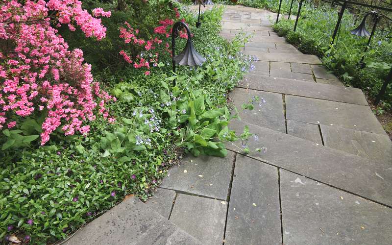 paving slab garden steps scotland